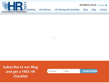 Tablet Screenshot of hrtopics.com